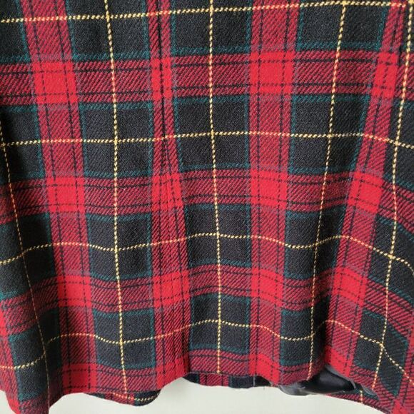 EUC WHITE STAG RED PLAID WOOL BLEND JACKET BLAZER SIZE 10 / M WOMENS - Picture 5 of 15